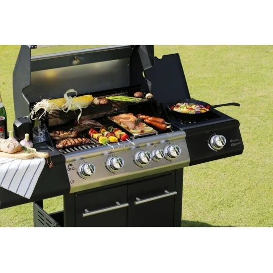 Orca Gas Grill 4 Burner + 1 Infrared Burner + 1 Slide Burner - Black